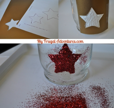 Giltter Jars (Perfect for Fourth of July)