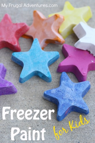 Children's Craft Idea: Freezer Pop Painting