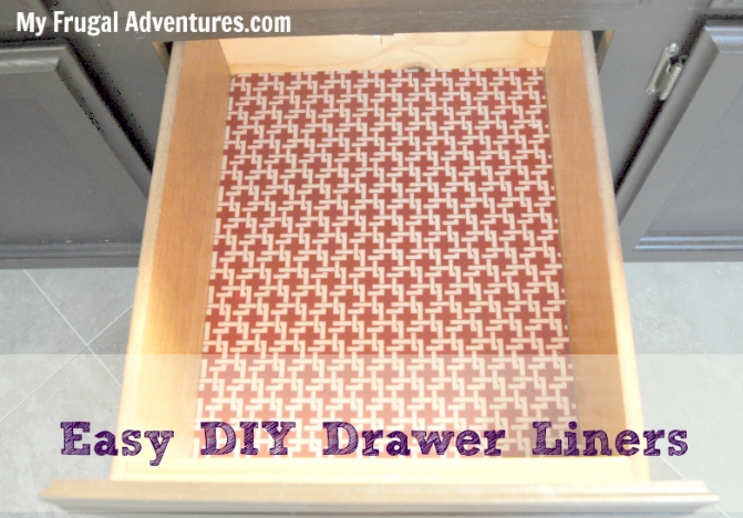 DIY Shelf and Drawer Liners - My Frugal Adventures