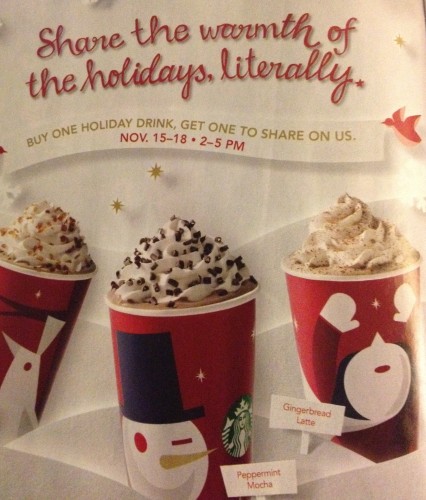 Starbucks: Buy One Get One Free Holiday Drinks (November 15-18) - My ...