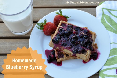 homemade blueberry syrup
