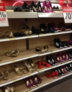 shoe department clearance