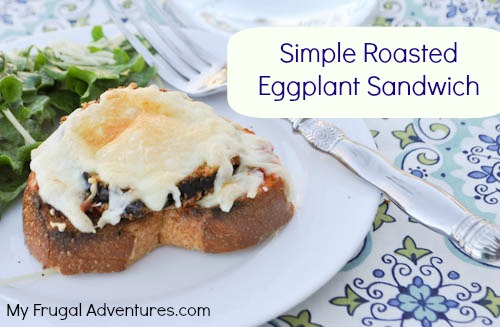 Simple Roasted Eggplant Sandwich