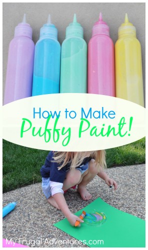 How to Make Puffy Paint- a few ingredients you probably have on hand!