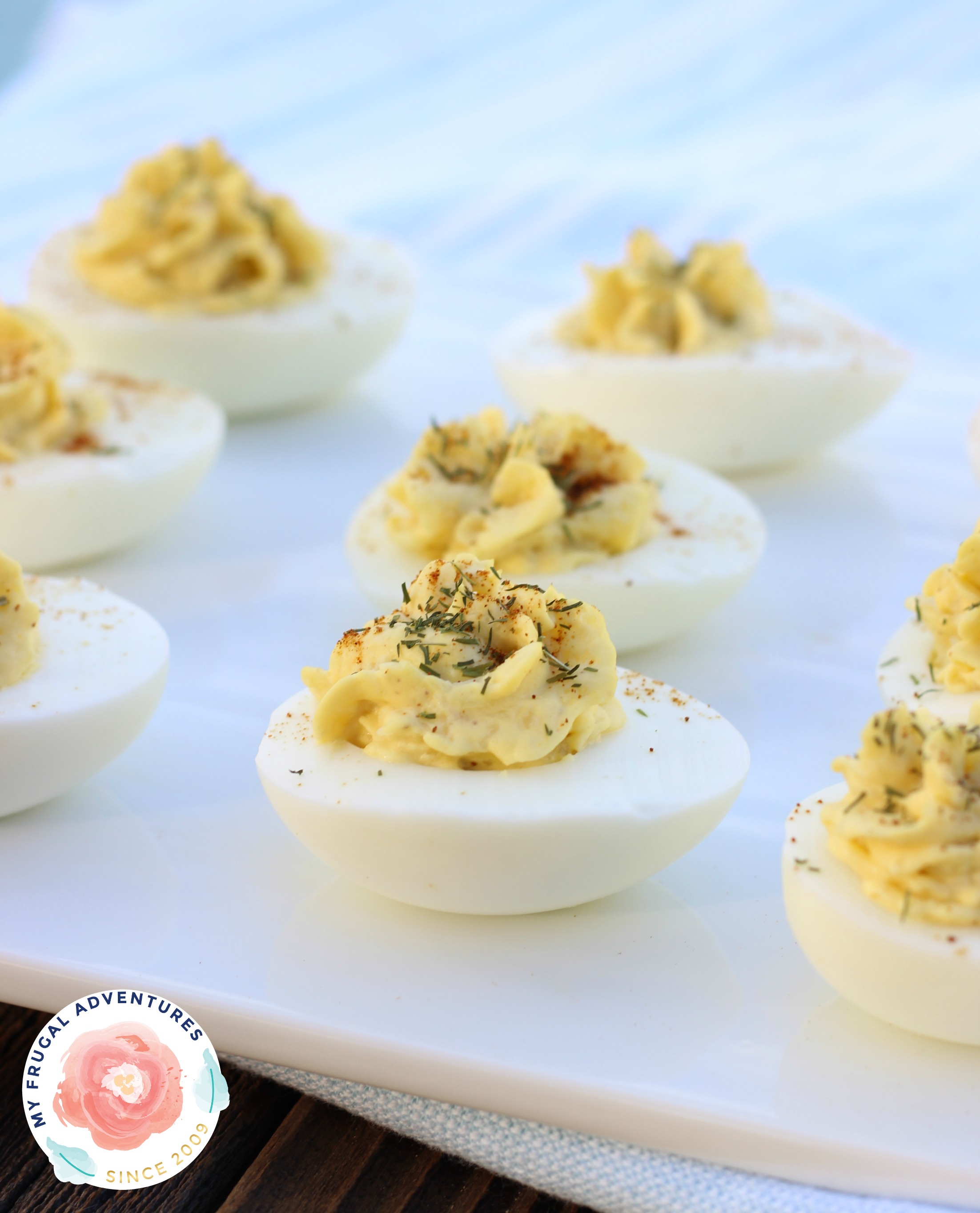 Low Fat Deviled Eggs Recipe from My Frugal Adventures