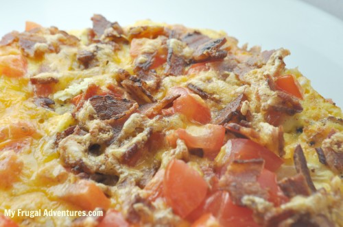 Bacon, Tomato and Cheese Frittata Recipe