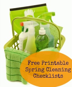 Free Printable Spring Cleaning Checklists 