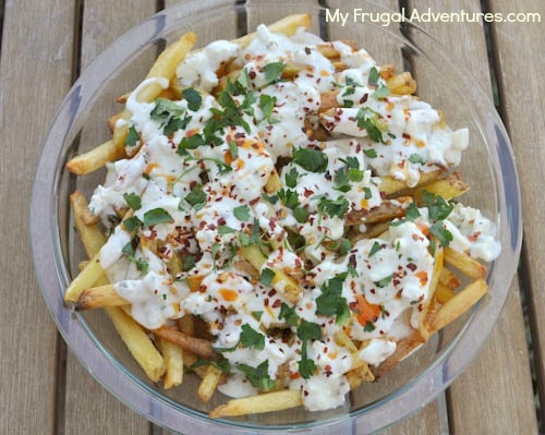 Spicy Blue Cheese and Ranch French Fries