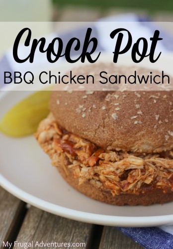 Fast and easy BBQ Chicken Sandwich- Just 4 Ingredients and a perfect busy weeknight go to dinner.
