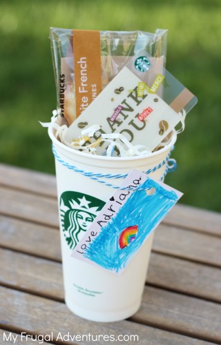 Teacher Gift idea: Starbucks Gift Cards