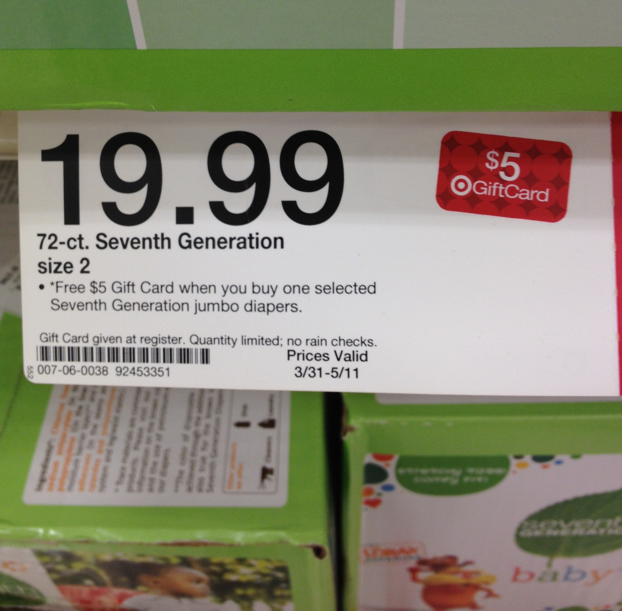 target seventh generation diapers