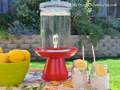 DIY Drink Dispenser Stand {Pottery Barn Knock Off} - My Frugal Adventures
