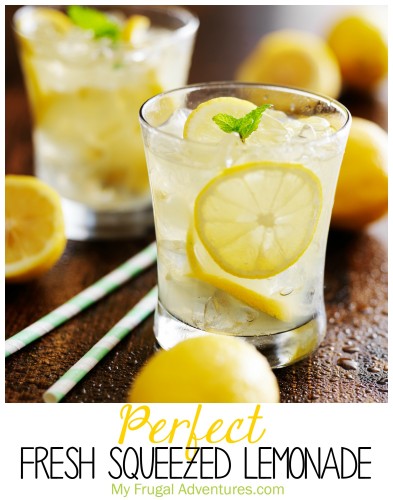 perfect fresh squeezed lemonade