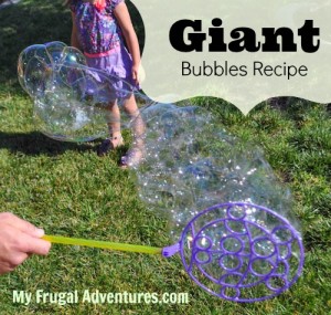 Homemade Giant Bubbles Recipe