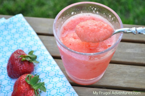 30 Days to a Funner Summer: Strawberry Lemon Slushie 