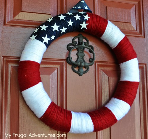 homemade 4th of july wreath