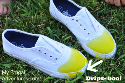 DIY Tie Dye Children's Shoes