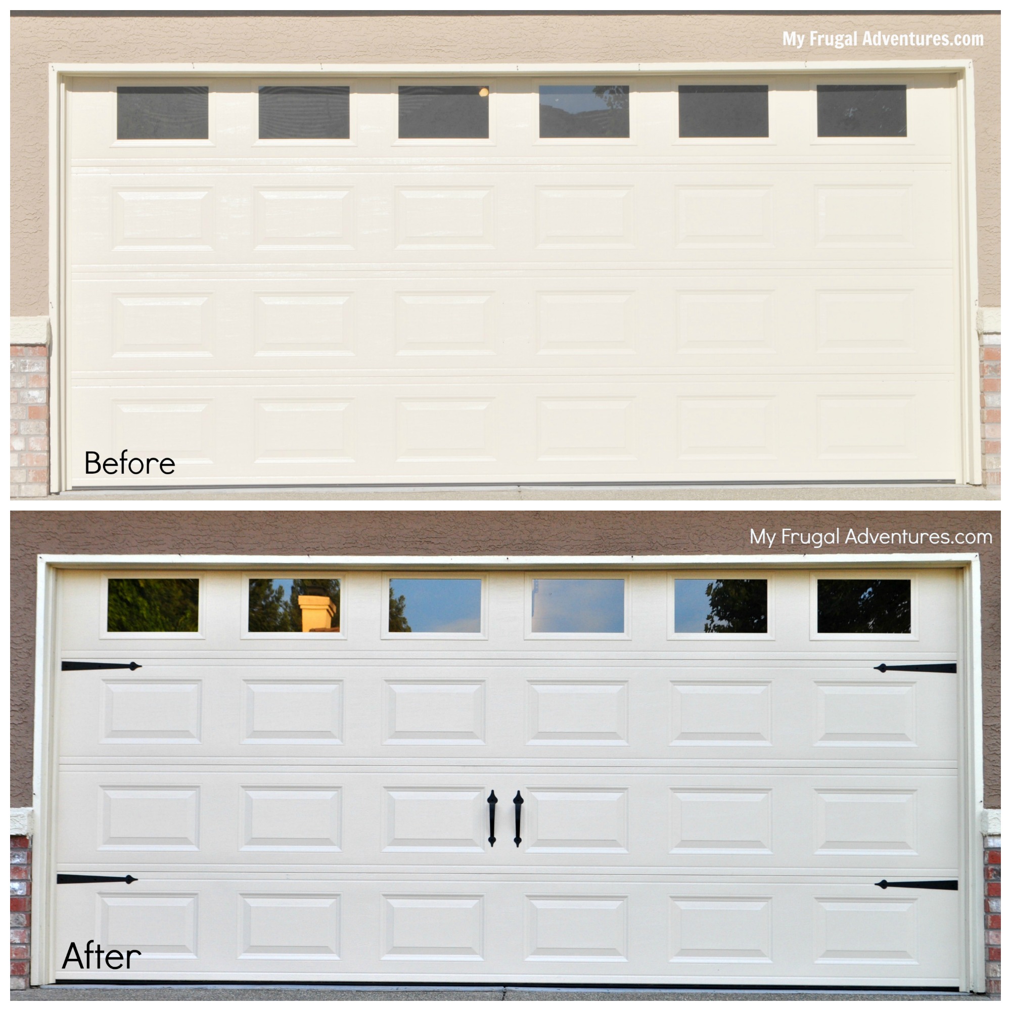 Quick & Easy DIY Garage Door Upgrade My Frugal Adventures