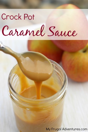 Crock Pot Caramel Sauce (Just one ingredient and so easy to make!) This is amazing on french bread, sliced apples, drizzled on ice cream or eat it straight from the jar!