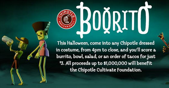 Chipotle: $3 Burritos, Bowls and More (October 31) - My Frugal Adventures