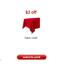 tablecloth coupon