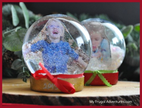 DIY snowglobe for the holidays
