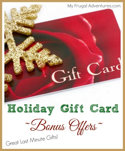 Holiday gift card bonus offers