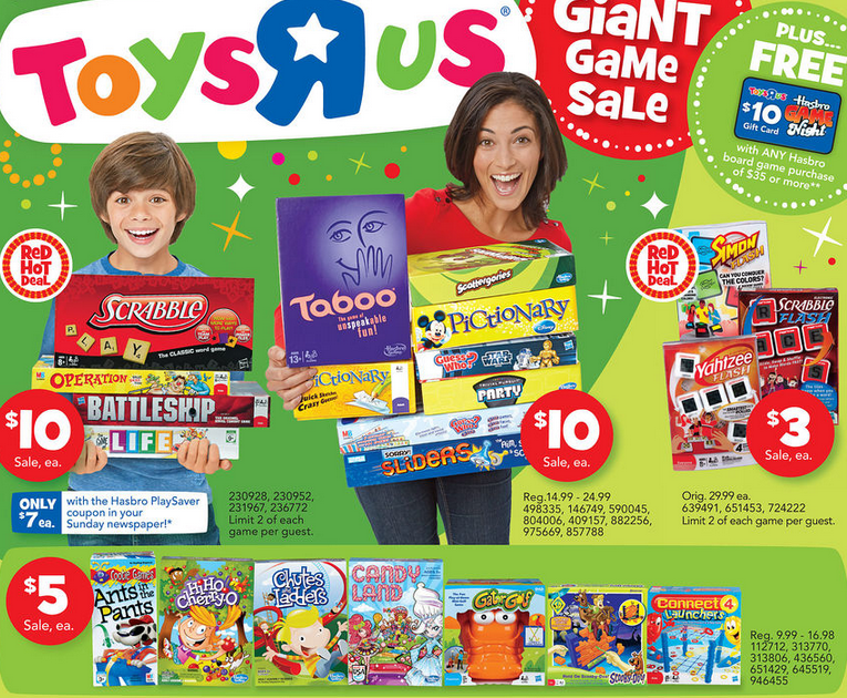 Toys R Us Hasbro Games As Low 3