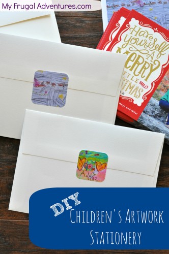 Children's Artwork Stationery- so easy and a fantastic extra touch to letters and cards.
