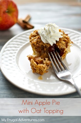 Mini Apple Pie with Oat Topping