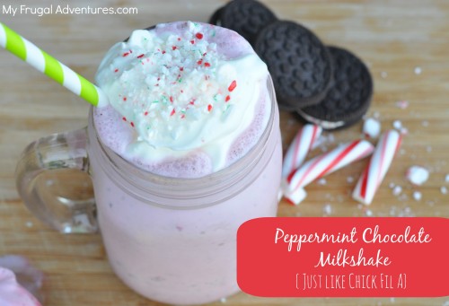Peppermint Chocolate Milkshake_ Just like Chick Fil A!