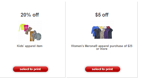 clothing coupons