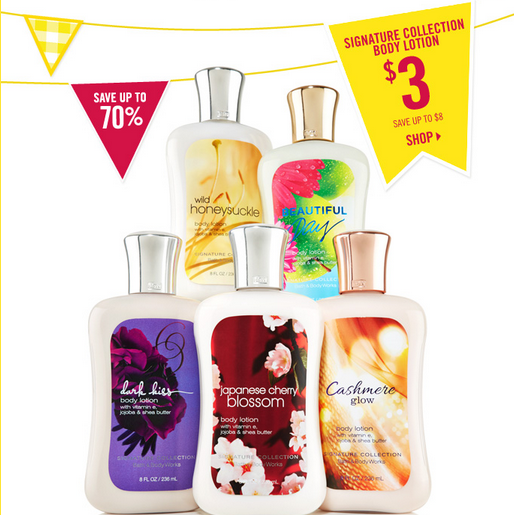 Bath and Body Works Semi-Annual Sale offers up to 75% off from $4