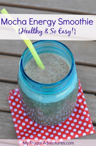 Mocha Energy Smoothie- so fast and so delicious and very healthy!