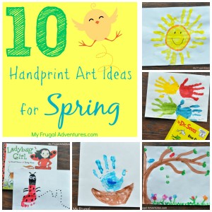 10 Spring Handprint Art Ideas for Children - My Frugal Adventures