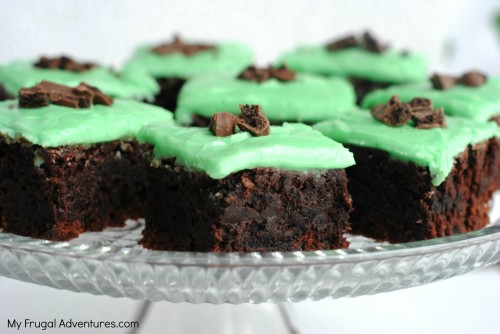 Mint Brownies recipe - these are addicting!