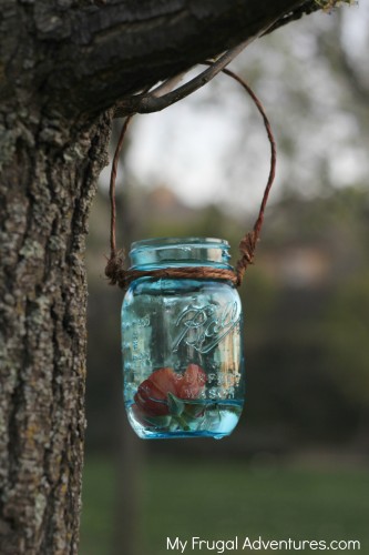 How to Make Hanging Mason Jars-- so easy and so inexpensive!