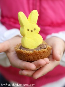 Peeps Smore Cupcake Bites- fun Easter treat!