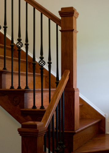 How to Paint Stair Railings- budget friendly and you won't believe the difference!