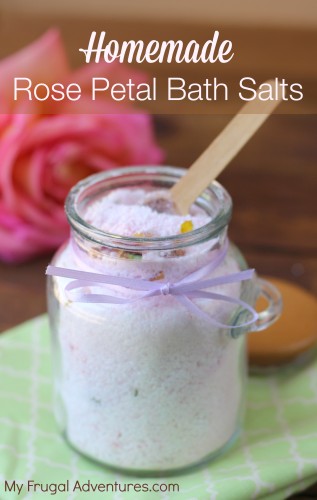 Homemade Rose Petal Bath Salts