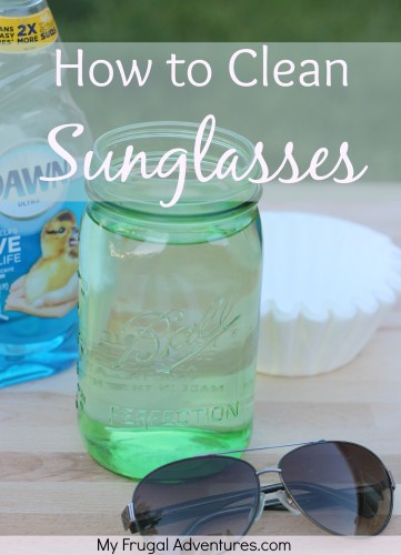 How to Clean Sunglasses - so easy! Just 10 seconds to get them sparkly clean!