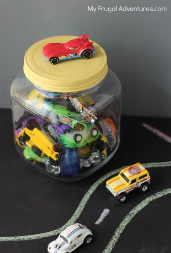 How to make a car jar-- storage for Hot Wheels!