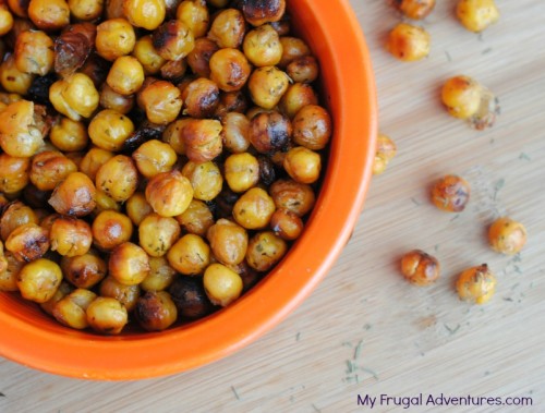 Ranch Roasted Chickpeas- perfect quick and healthy snack