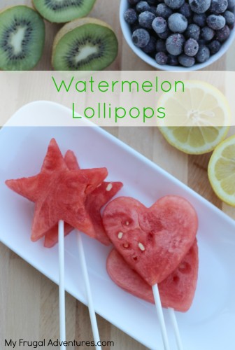 Watermelon Lollipops- a fun treat for parties or kids!