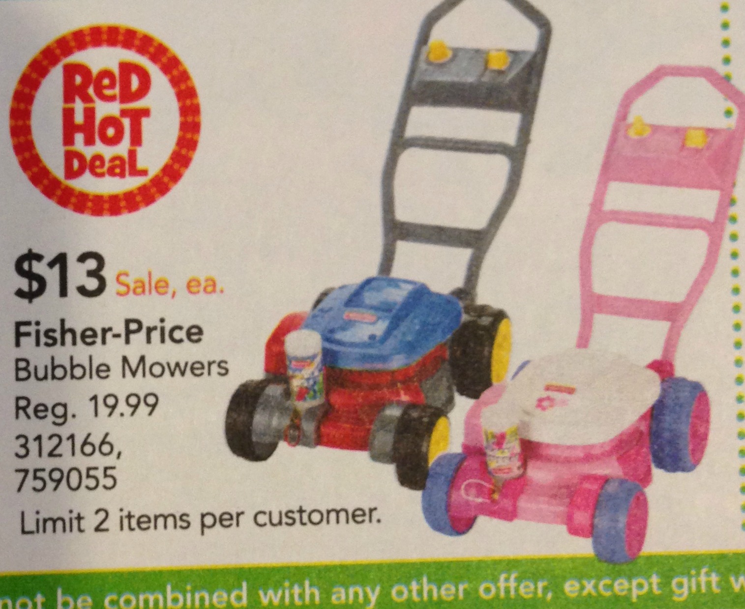 pink bubble mower target