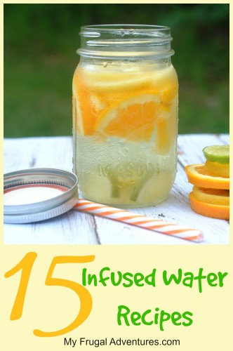 15 Infused Water Recipes- great way to stay hydrated this summer
