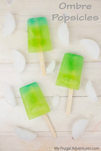 How to Make Ombre Popsicles- easy and so pretty!