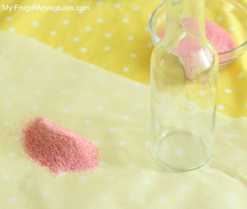 Easy Colored Sand Art- very fun craft for children