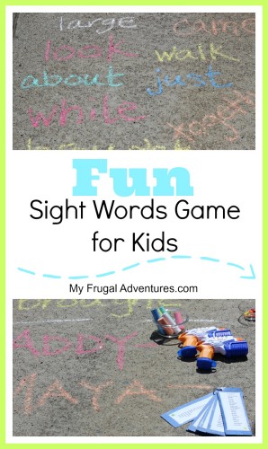 Fun sight words game for kids