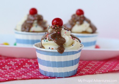 How to make ice cream sundae cupcakes